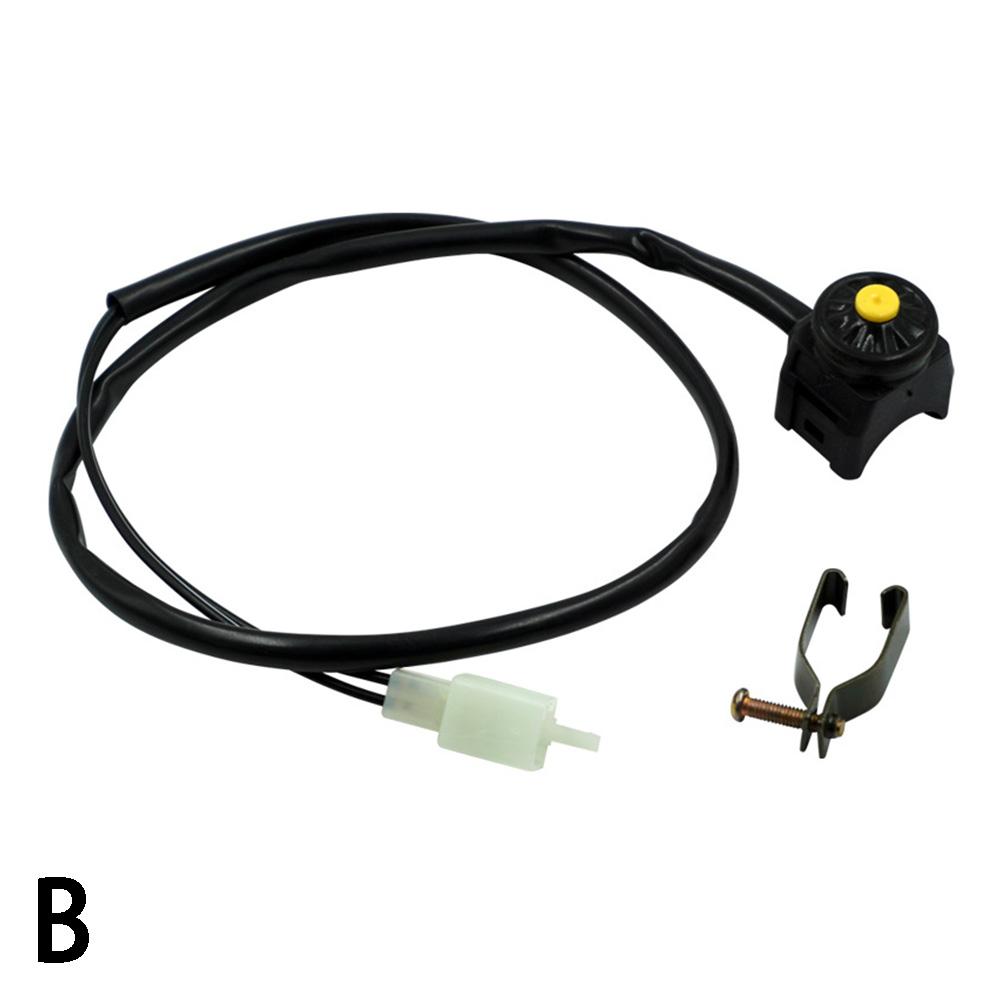 Universal Motocicleta Kill Switch, botão vermelho, Horn Starter, Dirt Bike, ATV, UTV, Dual Sport, 22mm Guiador, Montado Barras: Dourado