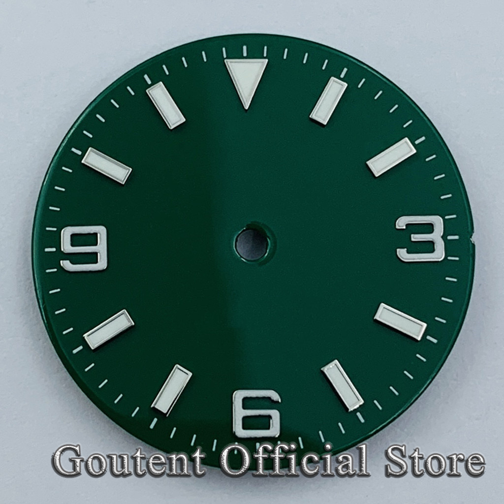 Goutent 29mm Sterile Luminous Watch Dial Green Blu... – Grandado