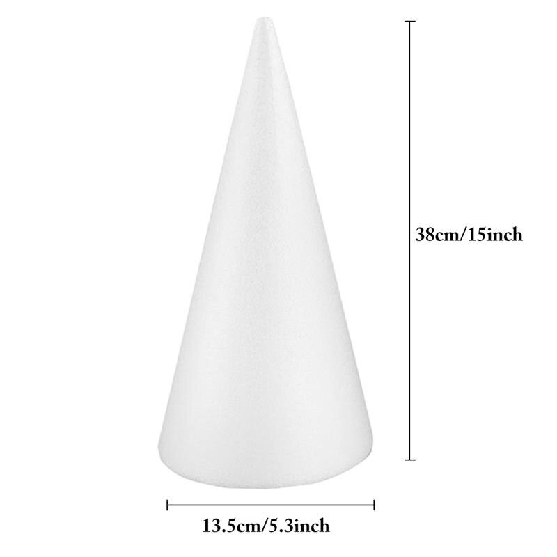 Foam Cone DIY Blank Modelling Styrofoam Christmas Tree Cone Craft Cone For Kids Manual DIY Accessories