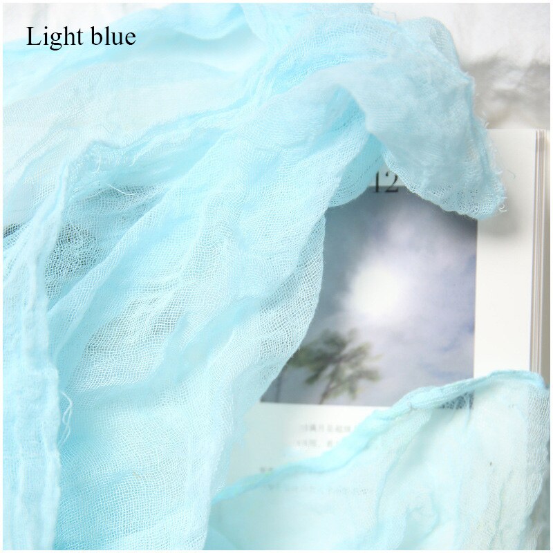 INS Photography Backdrops Cloth Soft Gauze for Beer Drink Fruit Food Photo Background Fotografia DIY Shooting Making Scene Props: Light blue