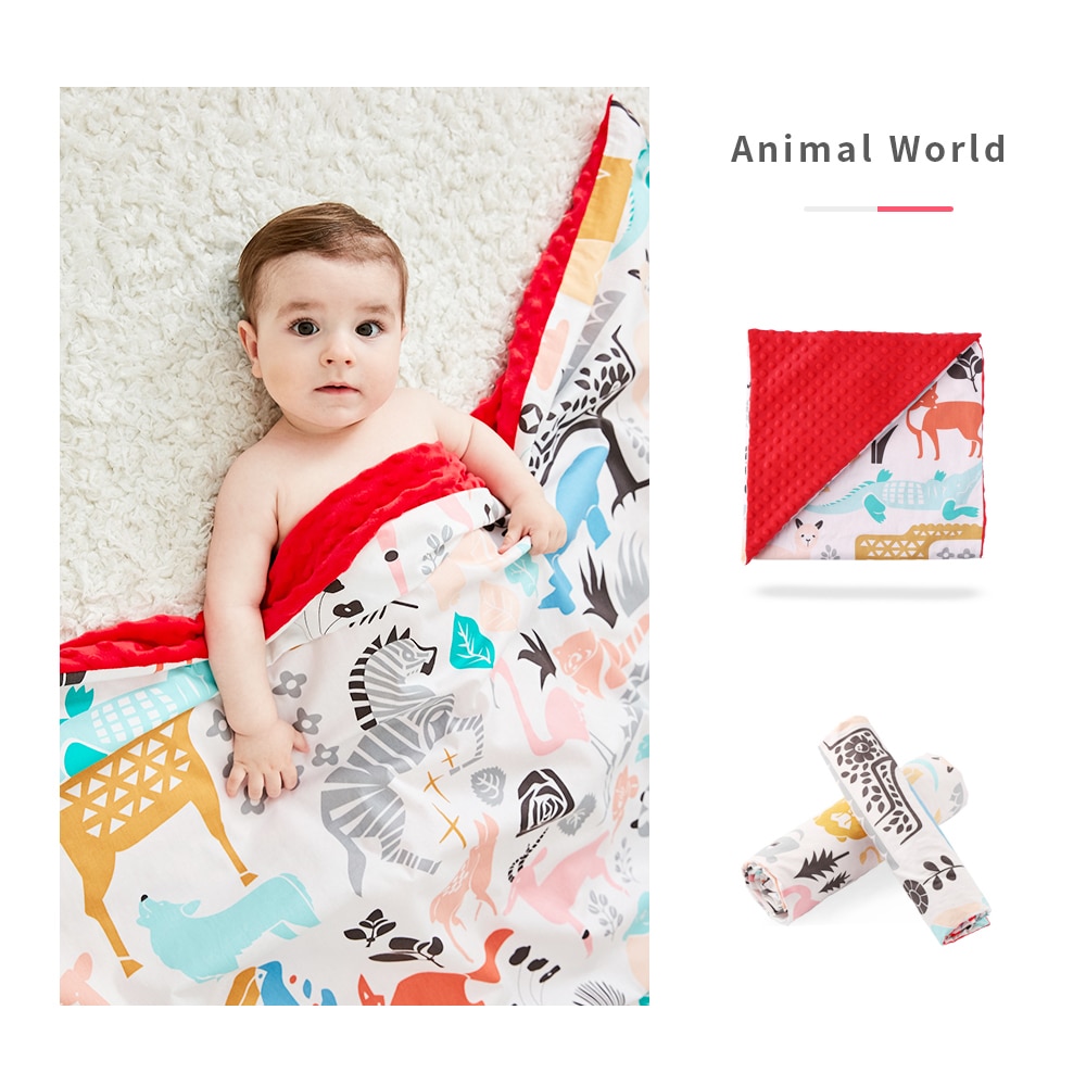 Baby Baumwolle Decke Weichen Flanell Vlies Windeln Neugeborene Kleinkind minky Bettwäsche Decke Kinderwagen wickeln Abdeckungen Blasen M/L größe