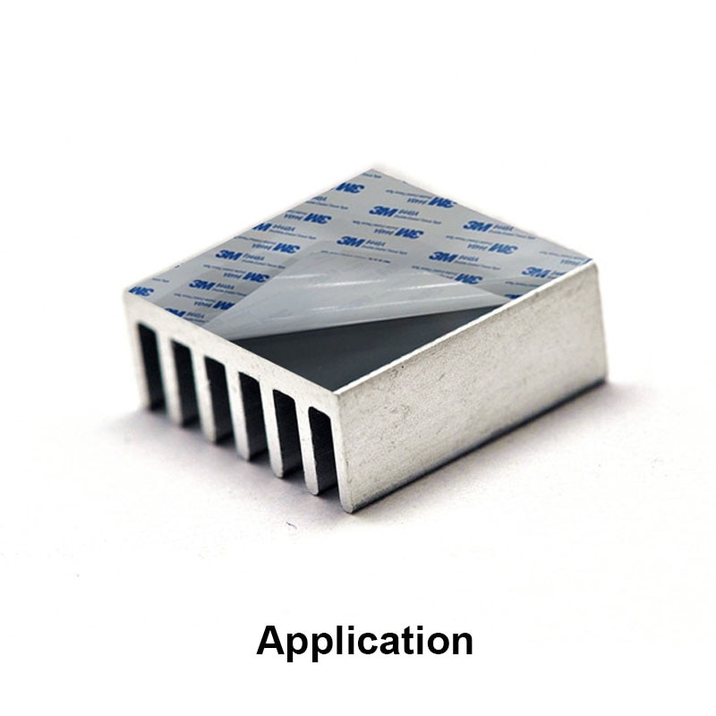 24 pièces 3M9448A 25x25x0.15mm Double enduit ruban adhésif thermoconducteur adhésif thermique pour radiateur dissipateur thermique