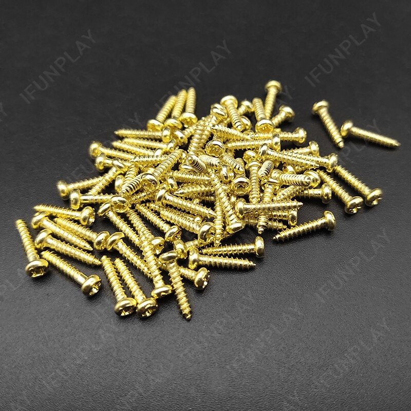 50/100 stk 2*10mm guitar stemmestift maskinhoved skrue  m2*10 skrue til akustisk elektrisk guitar ukulele bas stift