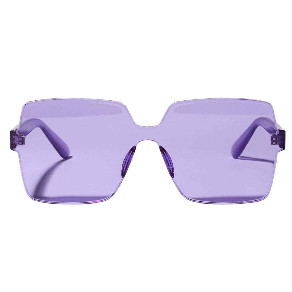 Vrouwen Randloze Vierkante Zonnebril Retro Eyewear Zonnebril Shades