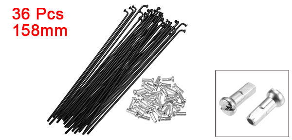 X Autohaux 36pcs 14G J Bend Bicycle Steel Spokes 119mm 125mm 136mm 138mm 141mm 144mm 153mm 158mm 169m Cycle Spokes with Nipples: Blue