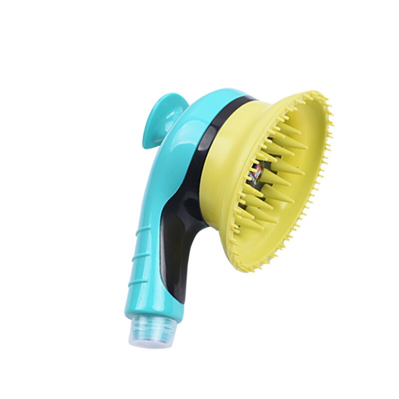 Pommeau de douche pour animaux de compagnie, brosse de bain pour chiens et chats, peigne de douche, accessoires de lavage pour animaux de compagnie, Massage d&#39;arrosage, toilettage: Blue