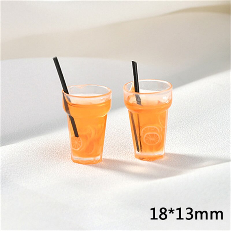 1/12 Dollhouse Miniature Food Mini Resin Fruit Bottle Simulation Drinks Model Toys Fruit Drink Play Dollhouse Dolls Accessories: 07