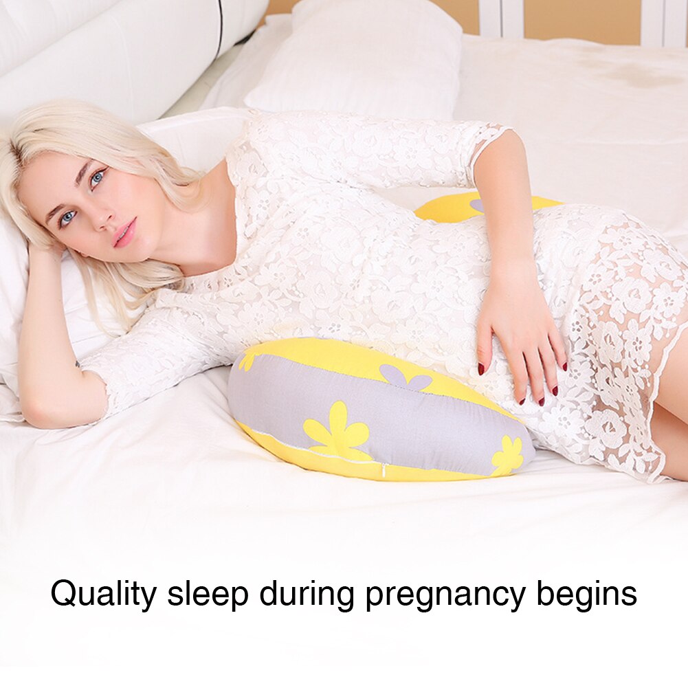 Kvinder sengetøj gravid pude multifunktionel bomuld blanding u form talje beskyttelse pude hjem behagelig side sovekabine blød