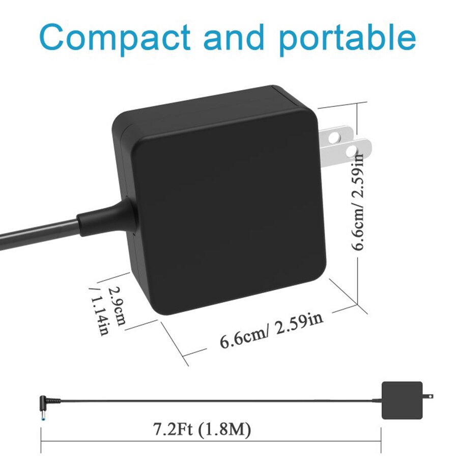 Bærbar oplader 65w ac opladerfit til lenovo ideapad flex 4 5 6 14 15 adlx 65 ccgu 2a s145 s340 s540 flex 4-1470