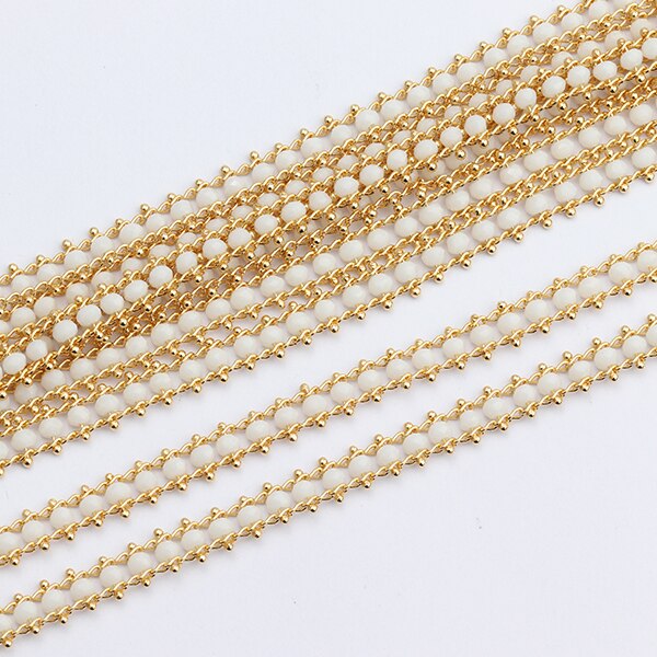 Gufeather  c70, smykketilbehør, gjør-det-selv-kjede ,18k gullbelagte ,0.3 mikron, perler, smykkelaging, gjør-det-selv-kjede kjede ,1m/ lot: C7008