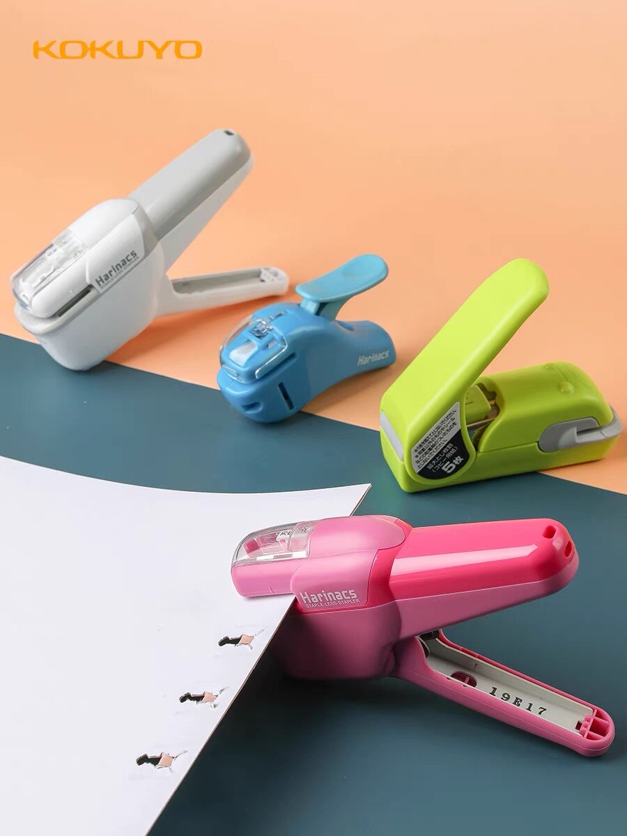 KOKUYO Stapleless Stapler Free Stapler Book Paper Mini Portable No Staples School Office Supplies For 5 Sheets or 10 Sheets