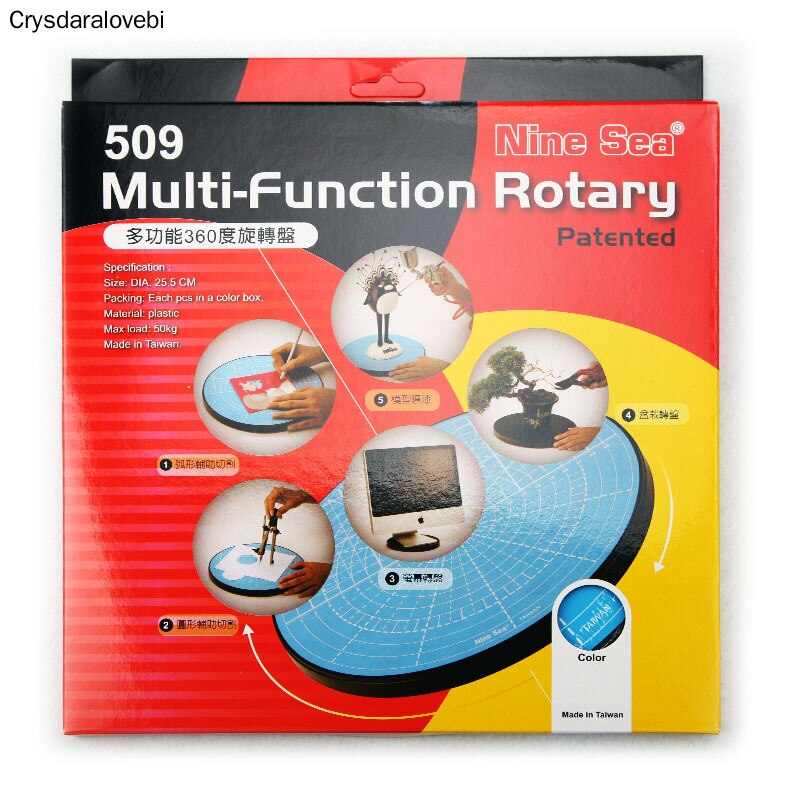 Pottery sculpture turntable model hand clay sculpture student sculpture turntable display turntable plastic 360 degree rotation