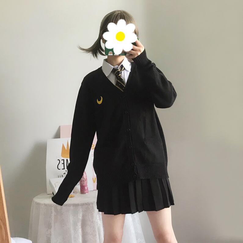 Style japonais étudiants école uniforme fille femmes à manches longues Jk uniformes scolaires chemise jupe cravate costume