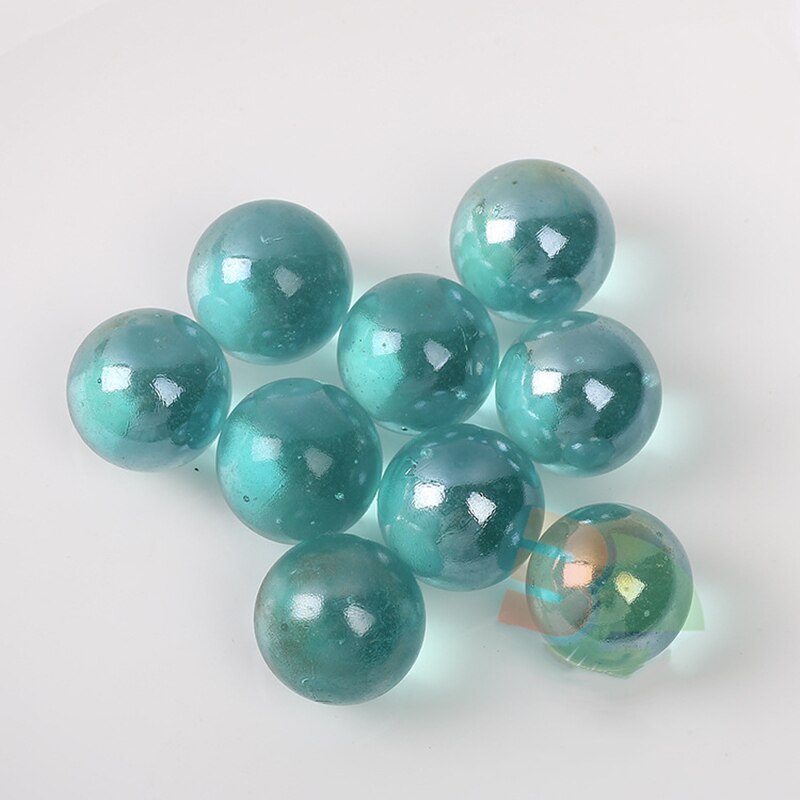 22Mm Glazen Knikkers Ballen Flipperkast Charms Clear Thuis Aquarium Decoratie Vaas Aquarium Speelgoed Voor Kids 10Pcs: Sky Blue