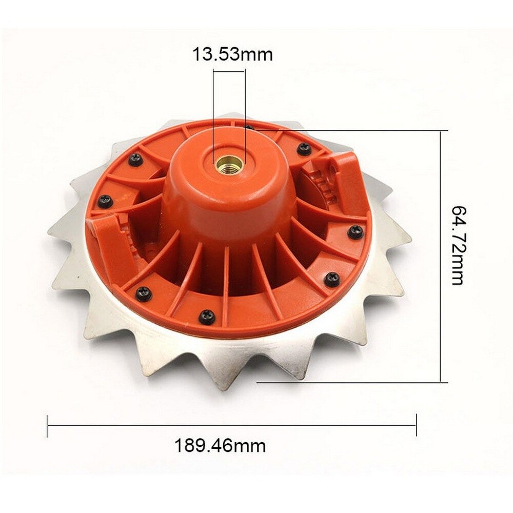 Universal Trimmer Head Chain Brushcutter Garden Grass Trimmer Stainless Steel Lawn Mower Cutter Head Garden Tools Accessories