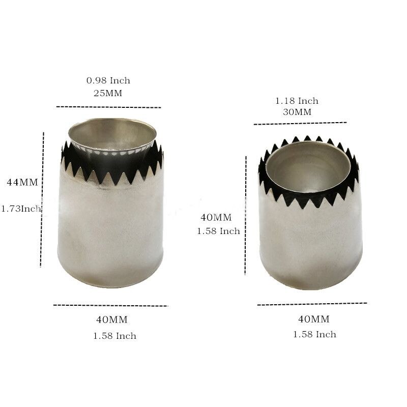 Ringkoekjes spuitmondjes glazuur spuitmondjes serie decoratie taart tip set