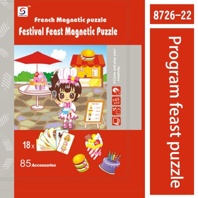 Montessori bildung kinder papier pädagogisches spielzeug baby frühe bildung magnetische puzzle spielzeug: 12