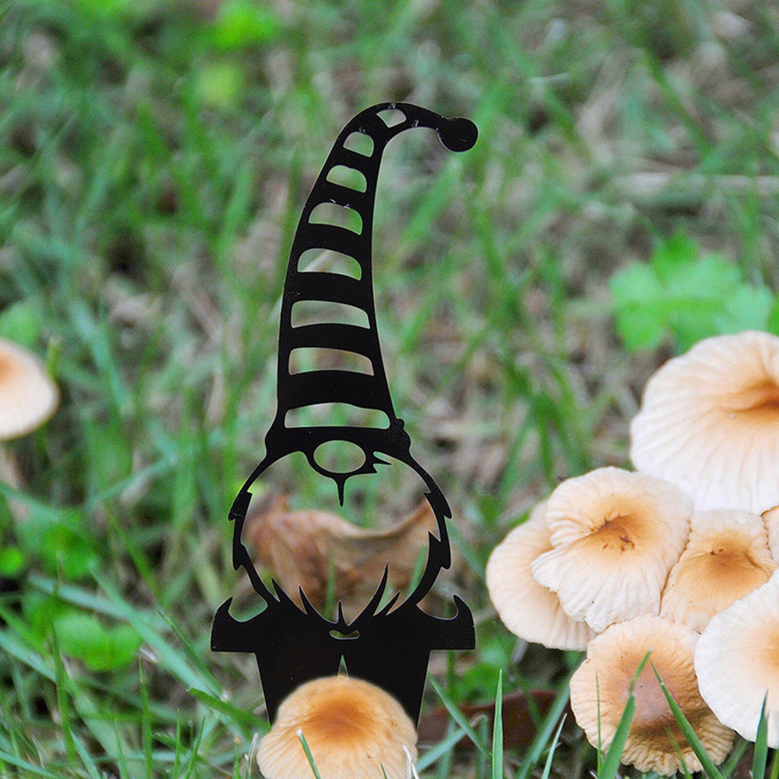 Garden Ornaments Gnomes Yard Art Backyard Lawn Decor Black Ground Plug Decor For Lawns Gardens, Backyards: A 110x300mm