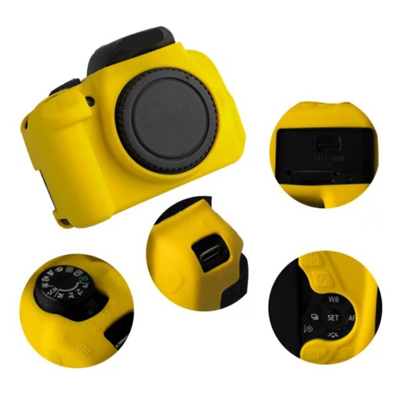 Estuche portátil para cámara cubierta de goma de silicona para Canon EOS 700D 650D 600D Kiss X5 X6 X7i Rebel T3i T4i T5i Protector de cuerpo