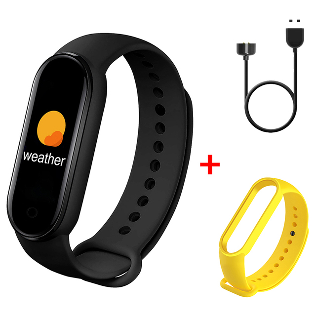 M6 Smart Bracelet Smart Watch Sport Fitness Tracker Smartband Men Women Smart Band For iOS Android Bluetooth-compatible Band: Black with Strap05
