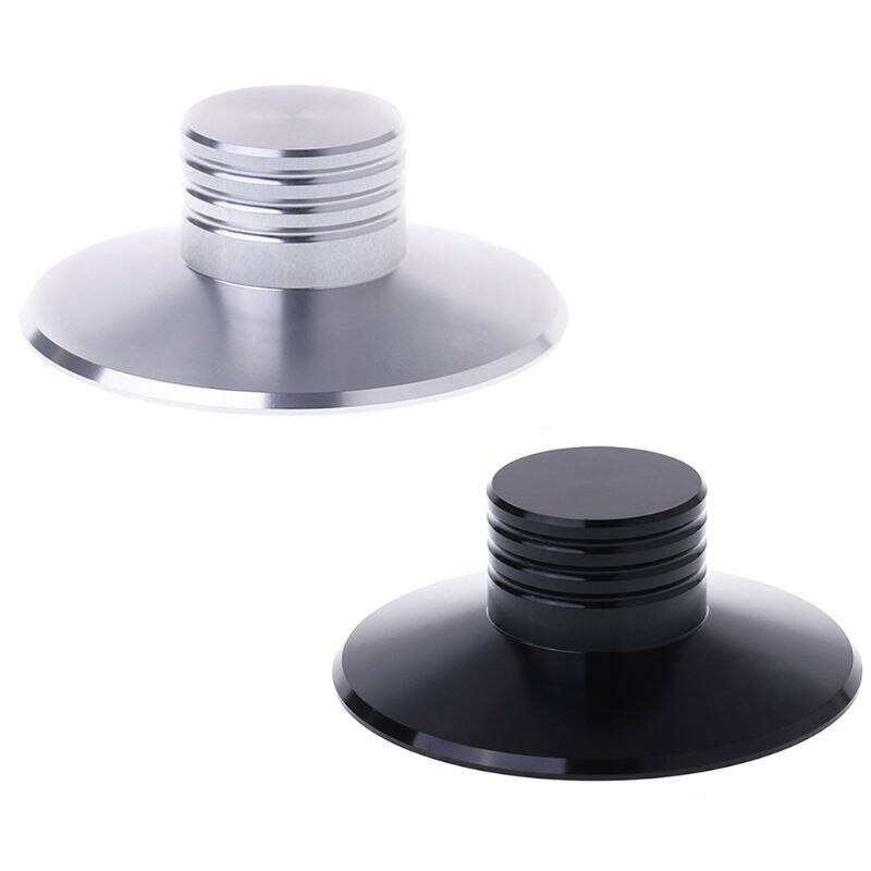 1pcs 80mm LP Vinyl Silver/ Black Record Player Balanced Metal Disc Stabilizer Weight Clamp Turntable