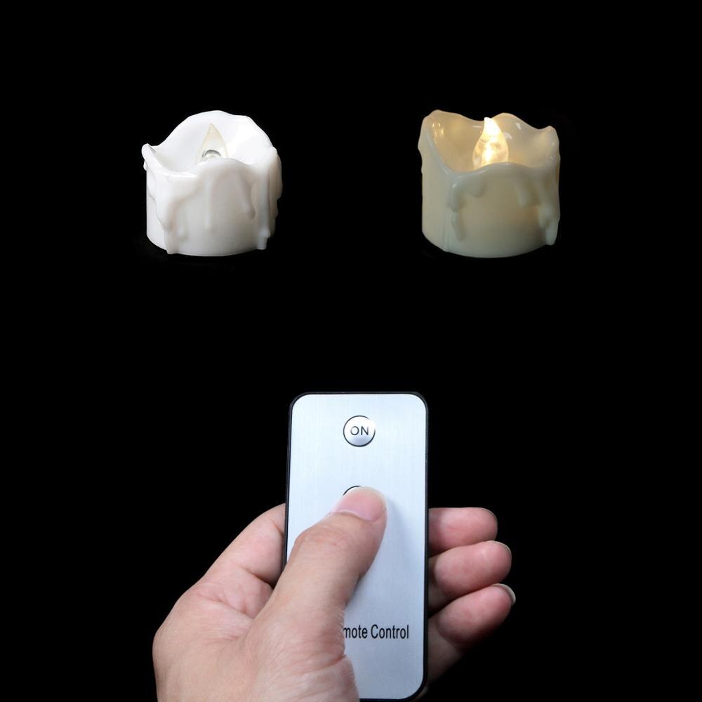 24pcs Battery Votive Candles With Remote,Remote Led Candles,Small Tea Lights,Party Candles,Electronic Candles Remote
