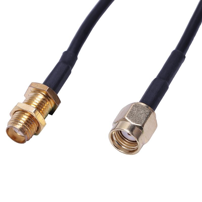 10M Black RP-SMA Male to Female Wifi Antenna Connector Extension Cable
