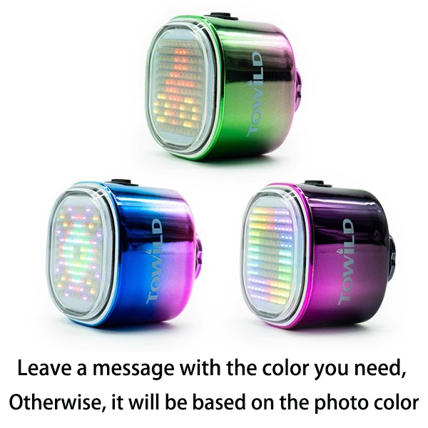 Towld tl08 expressão inteligente lanterna traseira 140 led sensor de freio bluetooth luz traseira da bicicleta personalizável lanternas traseiras