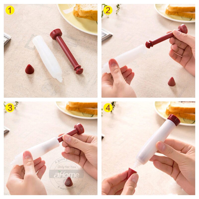 1 pcs Cake Dessert Decoratie Pen Versieren Pen Chocolade Schrijven Pen Gebak Cake Versieren Gereedschap Dessert Tool