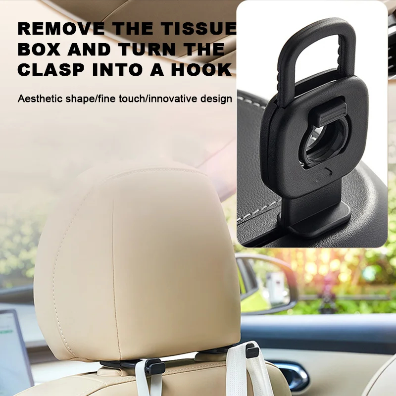 Lederen Auto Tissue Box Telefoonnummer Label Middenconsole Armsteun Servet Box Zonneklep Tissue Box Achterbank Tissue Case Fix Strap