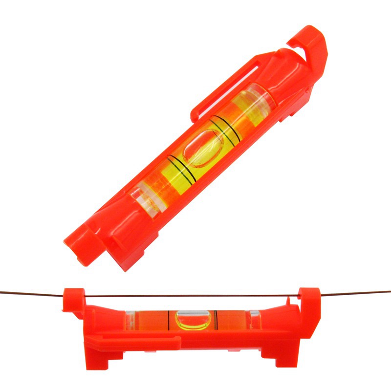 (10 stuks/partij) qase mini waterpas hangende lijn waterpas waterpas flesje rood/geel