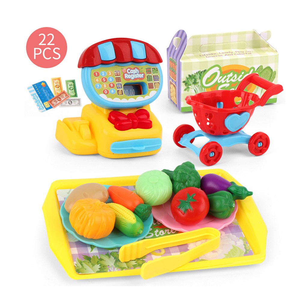 22 Teile/satz Mini Supermarkt ABS Haus Spielzeug Pädagogische Lehr Bargeld Kinder Spielzeug LBV: A