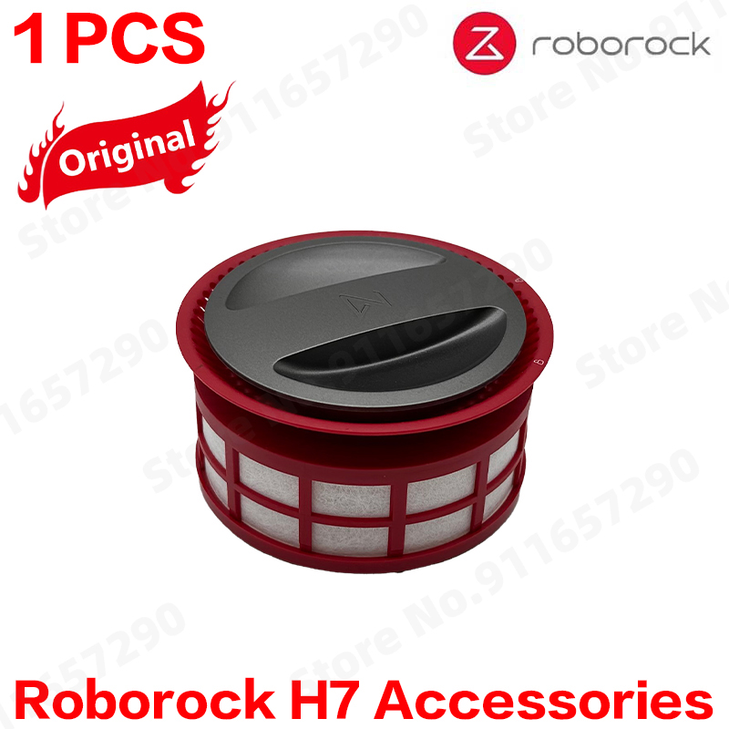 Original Roborock H7 Dust Box HEPA Filter Spare Parts Mace Plus Dustbin Cyclone Assembly Module Red Accessories: Chocolate