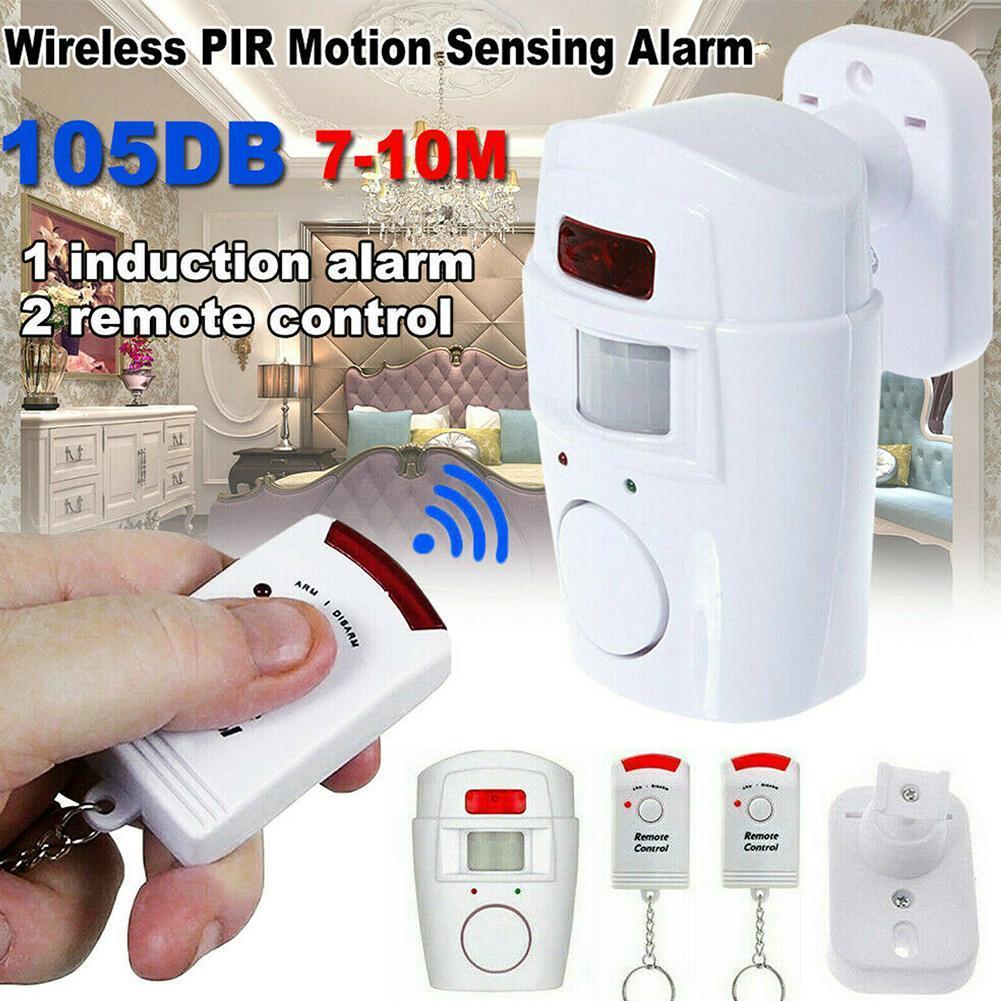 Huisbeveiligingsalarm infraroodsensor anti-diefstal bewegingsalarm 2- systeem draadloos alarm afstandsbediening alarmmonitor r  j0 m 6