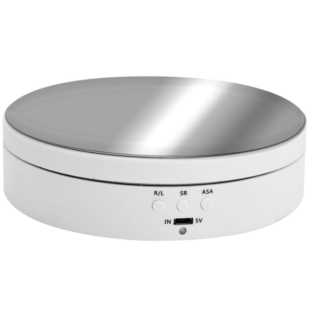 Durable Electric Rotating Display Motorized Turntable Display without Battery: White