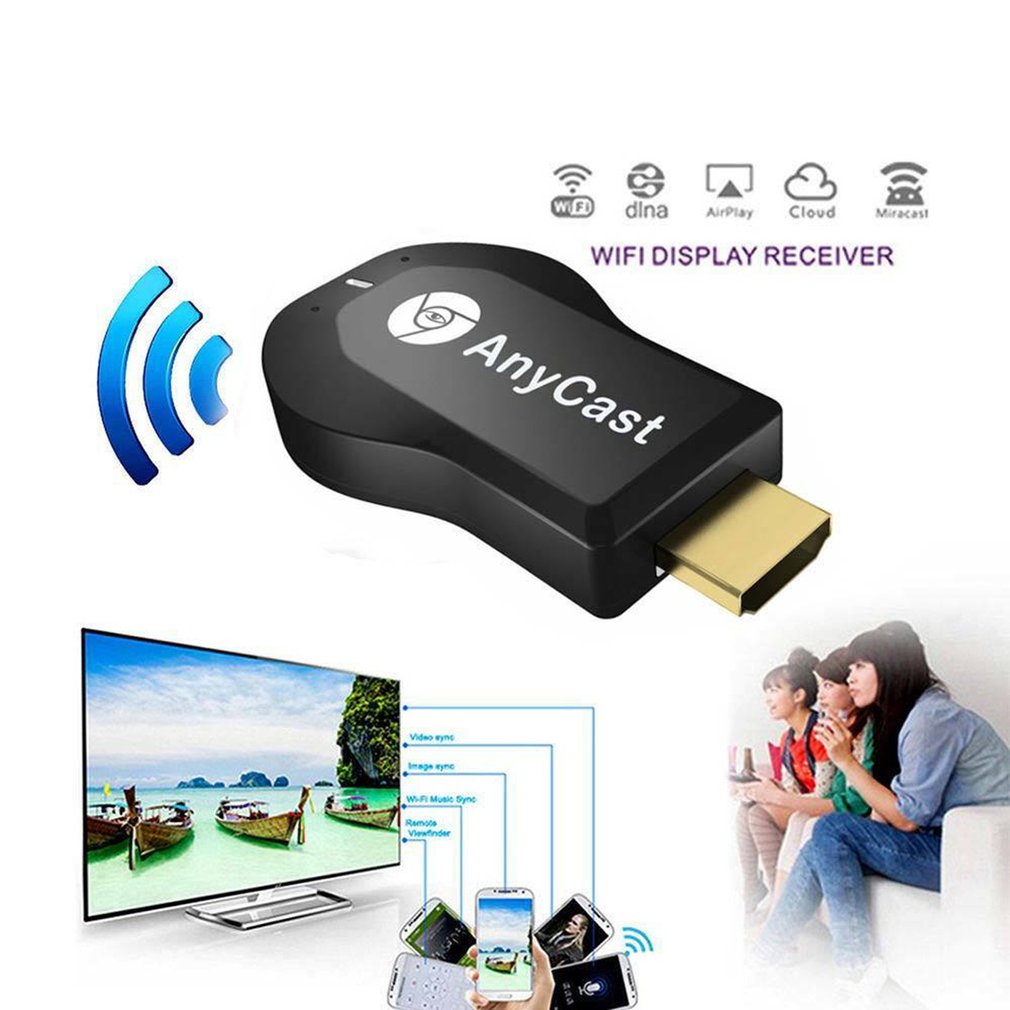1 Anycast m4plus Chromecast 2 mirroring meerdere TV stick Adapter Mini Android Chrome Gegoten HDMI WiFi Dongle 1080P