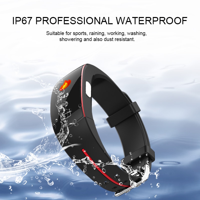 P3 Plus montre intelligente PPG + ECG moniteur de fréquence cardiaque précis moniteur de pression artérielle rapport météo Bracelet pk Fitbits android IOS