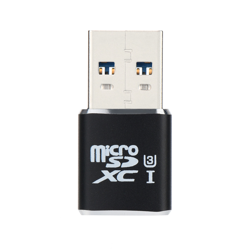Understøtter op  to 128gb tf kort usb 3.0 micro sdxc micro sd tf t-flash kortlæser adapter sdxc/sdhc/sd kortlæser sæt  a40: Sort