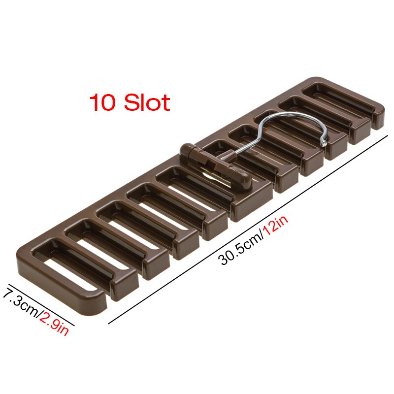 10 Slot Tie Belt Hanger Wardrobe Belt Rotating Organizer Rack Multifuctional Scarf Hanger Home Closet Storage Holder