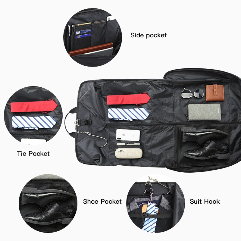 Travel Bag Men Multifunctional Luggage Bag for Business Traveling Large Capacity Waterproof Handbag Suit Storage Duffle Bags