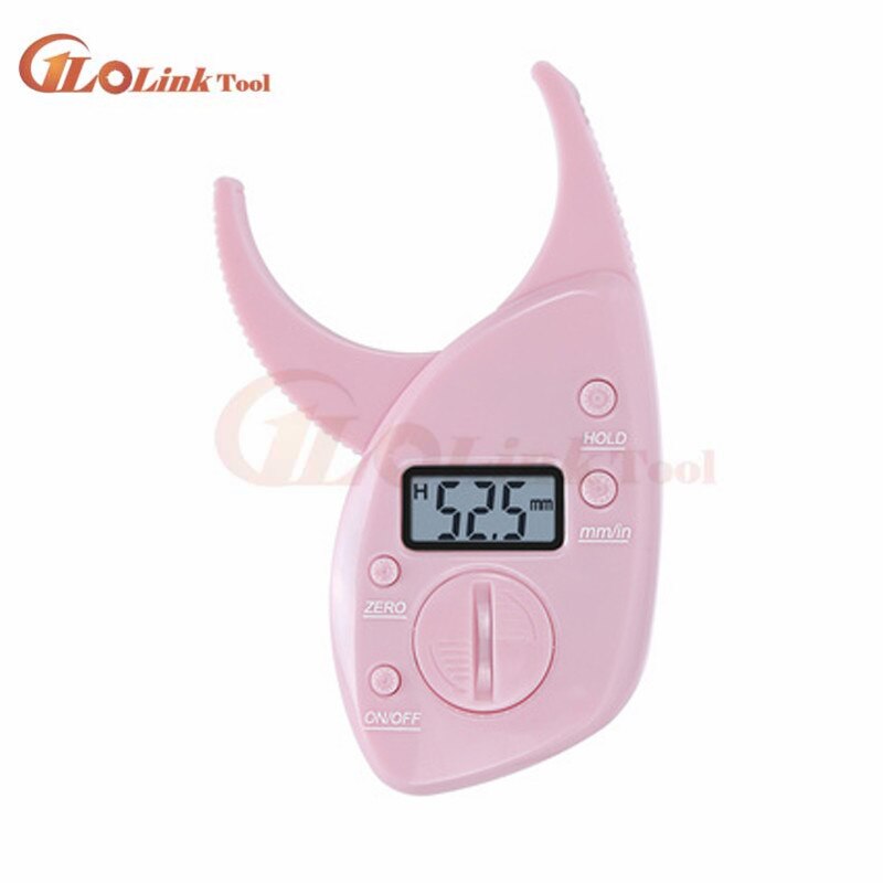 Medidor de grasa corporal, medidor de escalas, monitores de Fitness, analizador Digital de pliegues cutáneos, instrumentos de medición de adelgazamiento, medida electrónica de grasa: Digital CaliperPink