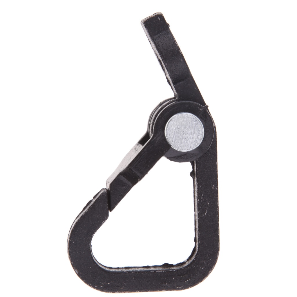 Aluminum Alloy Motorcycle Spring Clip Snap Hook Luggage Hanger Black