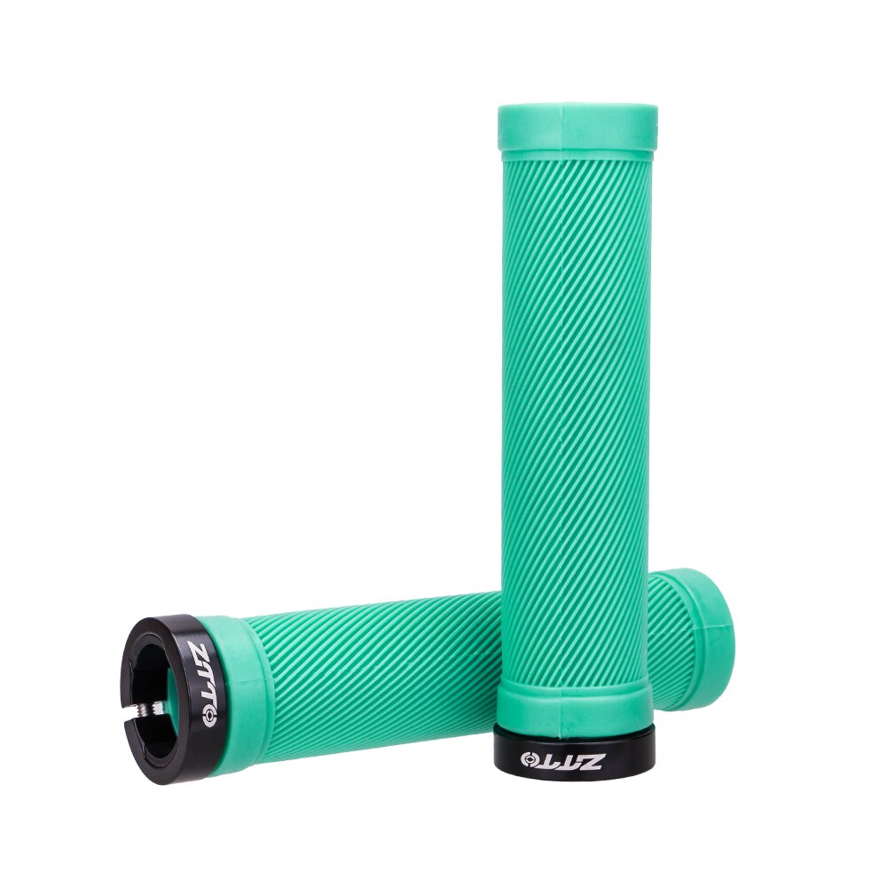Ztto 1 Paar Mtb Mountainbike Grips Fixed Gear Lock-On Anti-Slip Stuur Grips Shock-Proof rubber Fiets Road Fiets Onderdelen: AG40 Bianchi