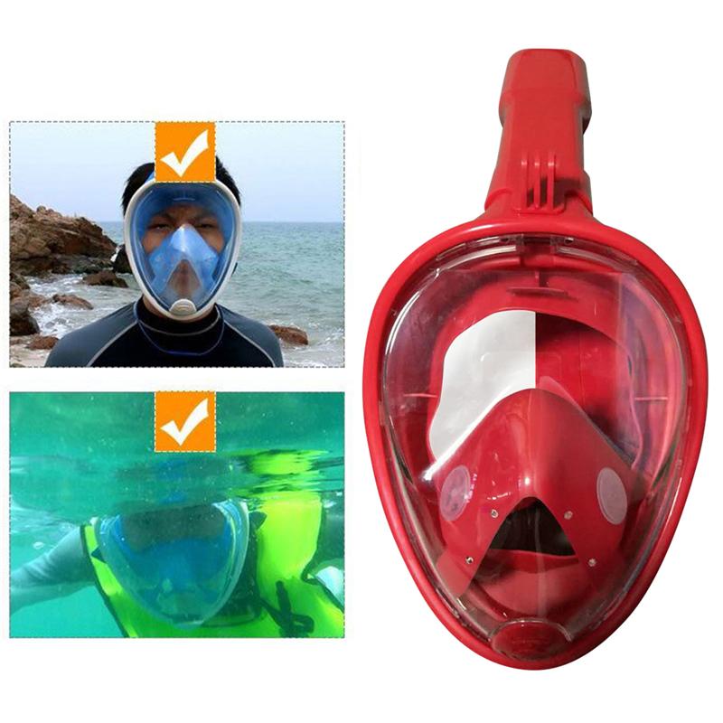 All Dry Silicone Snorkeling Suit Anti-fog Diving Mask Full Face Snorkel Equipment Mask