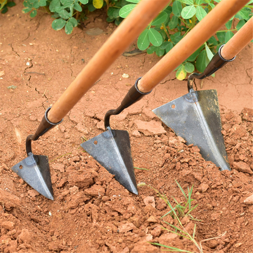 Herramientas agrícolas, azadas, plantación de vegetales para el hogar, azada triangular, azada de punta pequeña, tierra agrícola, tierra suelta, azada triangular