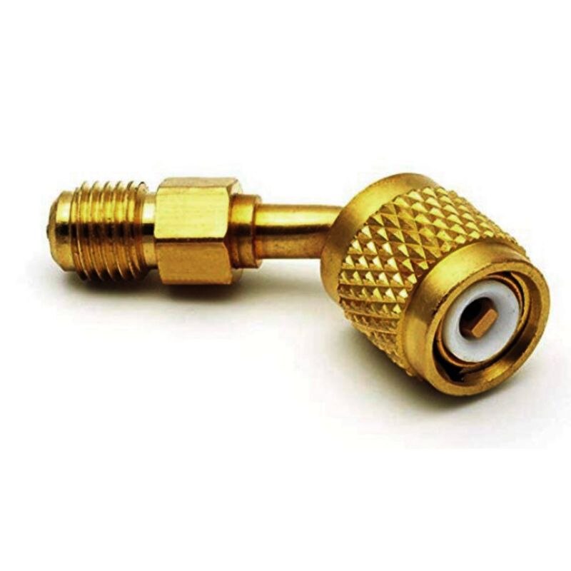 1pc kanaalloze mini-split systeem oplaad vacuümpoort adapter 5/16 vrouwelijk ,1/4 mannelijk sae