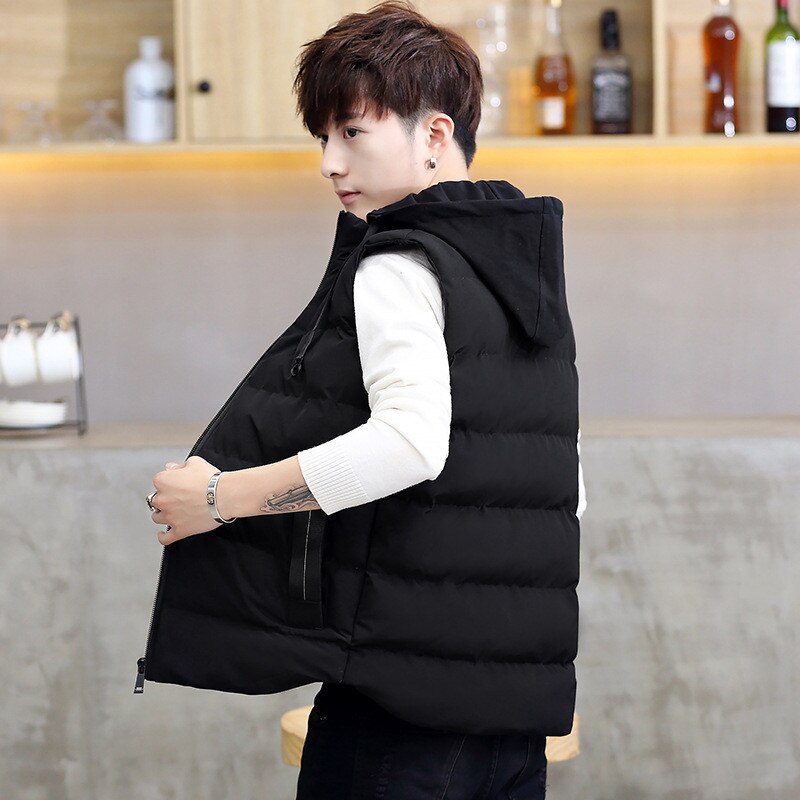 Gilet d'hiver pour hommes sans manches grande taille 4XL, gilet pour hommes, manteau détachable, décontracté