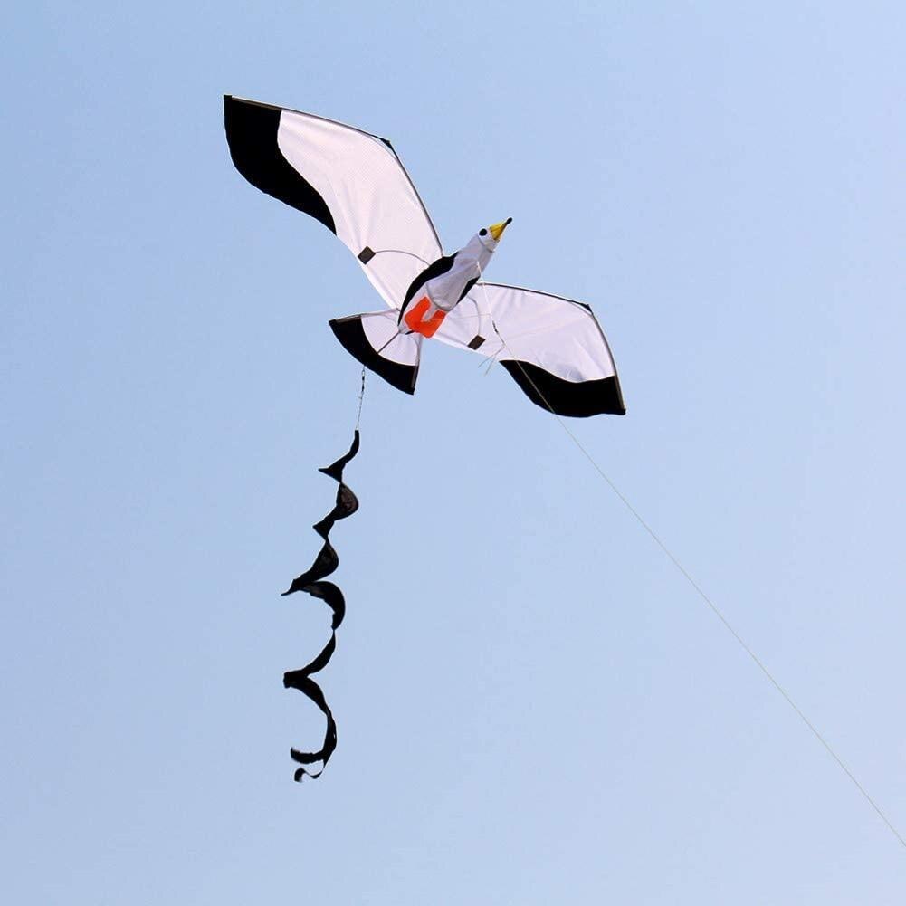 Kids Lifelike 3D Seagull Kite Flying Game Outdoor Sport Fun Toy with 100m Line Fun Sports Educational For Kids Adults