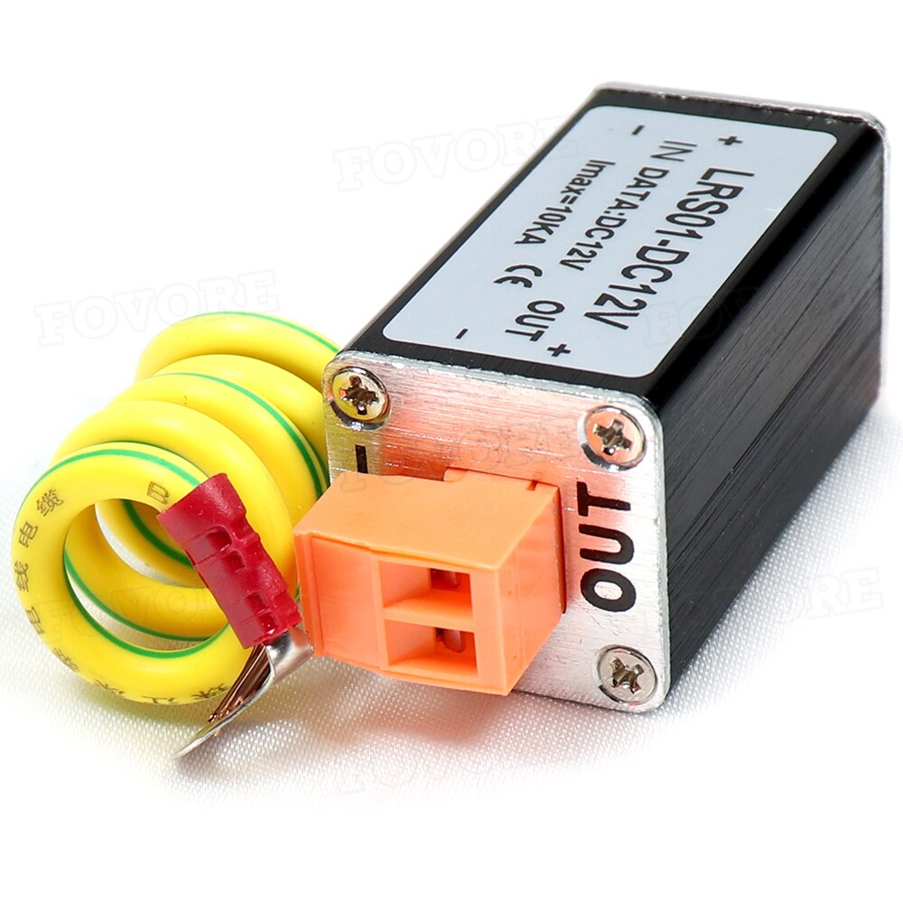 DC12V Date Signal Power Arrester Anti Surge Protector Monitoring CCTV Camera Lightning Protection Device Thunder Preventer