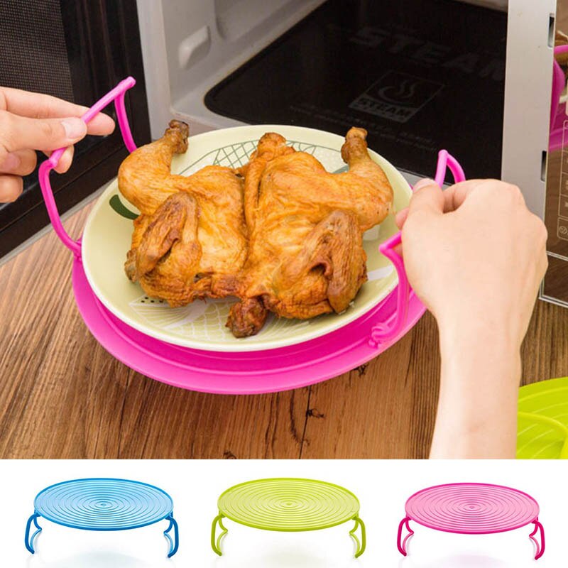 Bandeja térmica multifunción, estante de plástico para utensilios de cocina, microondas, horno, utensilios de cocina